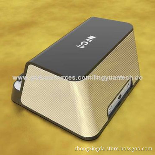 Waterproof NFC Speaker with Double Speakers, 1,200mAh Rechargeable Li-ion Battery
